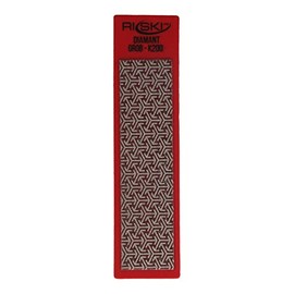 RiSki Diamond Premium Professional File Coarse Grain 200 Red 110 x 25 mm