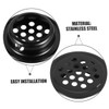WOONEKY 10pcs Stainless Steel Airflow Vent Covers Circular Mesh Louvers