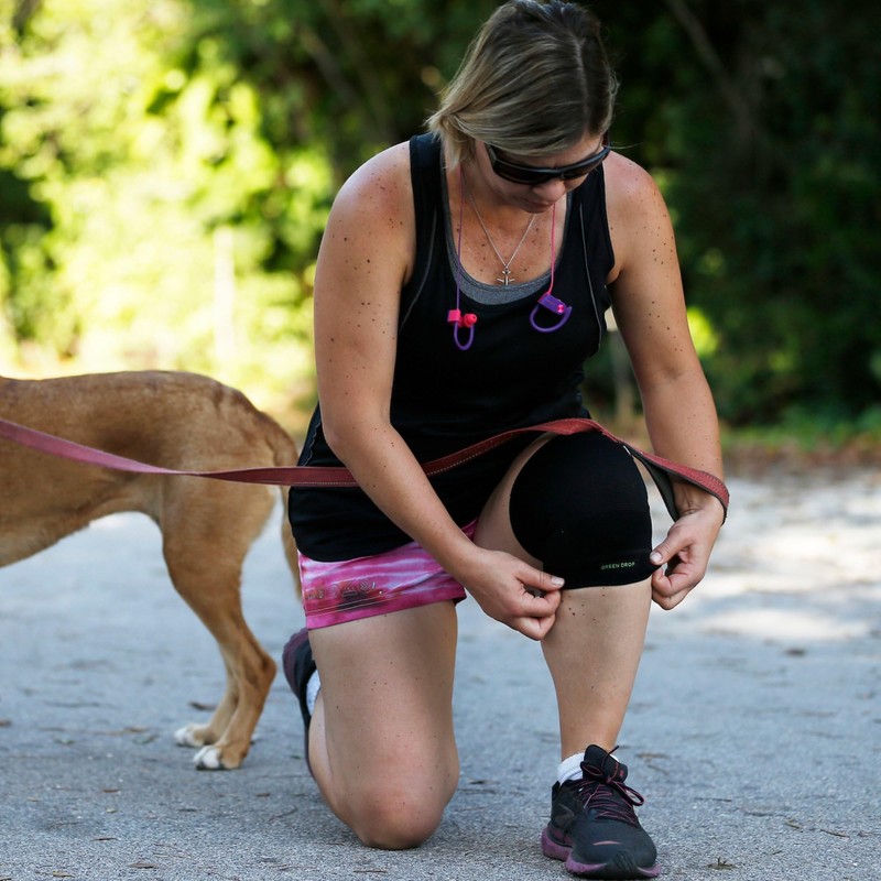 High-Performance Compression Knee Sleeve for Men & Women - Natural