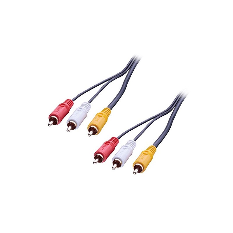 LINDY 35690 1 m Premium 3 x Phono Male to