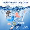 Ultrasonic Retainer Cleaner Machine with 4 UV Lights for Denture