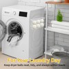 HISSATE Magnetic Dryer Ball Holder for Laundry Room Organization and