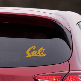 NBFU Cali California Republic (Metallic Gold) (Set of 2) Premium Waterproof Vinyl Decal Stickers for Laptop Phone Accessory Helmet Car Window Bumper Mug Tuber Cup Door Wall Decoration