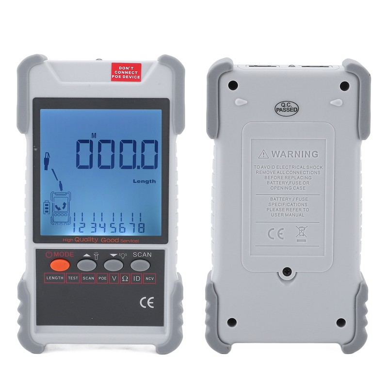 LCD Network Tester Multifunctional ABS Housing Line Finder with Multimeter