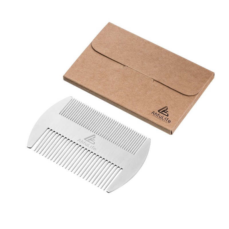 Metal Hair&Beard Comb - AhfuLife® EDC Credit Card Size Comb