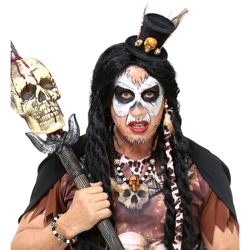 WIDMANN 07802 Voodoo Priesterin Set, Black, One Size