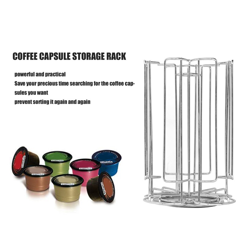 Coffee Pod Storage Rack Metal Coffee Capsule Holder Stand for