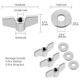 Flexzion 18-Piece Cymbal Accessories Kit - Includes Cymbal Felts and Sleeves with Base, Wing Nuts, Washers, & Hi-Hat Cup & Clutch Felts for Mounting & Securing Cymbals on Drum Sets (Gray)