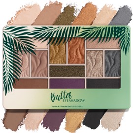 Physicians Formula - Butter Eyeshadow Palette - Sombras Suaves y Ultracremosas en 12 Tonos Diferentes - Aplicación en Seco o Húmedo - con Tucuma,...  