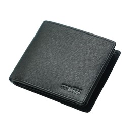 orso Bruno original Men's Wallet Black Leather RFID Men's Wallet Large Wallet Men's Wallet Black Many Compartments, Saffiano Leather Black, rfid wallet