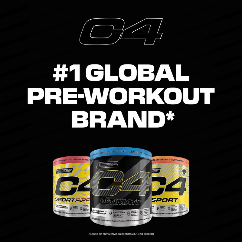 Cellucor C4 Ripped Sport Pre Workout Powder Arctic Snow Cone,