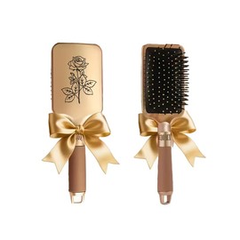 Hair Brush, Air Cushion Comb Brush with Floral Design, Air Cushion Massage Comb for Detangling, Scalp Stimulation & Gentle Anti-Static, for Wet or Dry Hair, Women Gift (GD-FL-6)