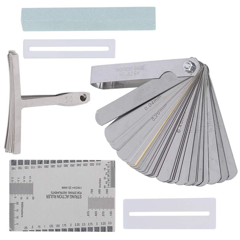 Guitar Tool Set, Including Sander Radius Gauge String Action Ruler