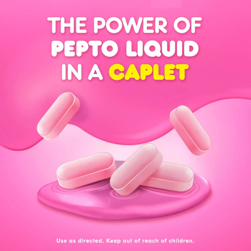 Pepto-Bismol 6 Pack Pepto Bismol Caplets for Upset Stomach &