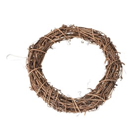 SUPVOX Natural Rattan Ring Wreath Frame Rattan Circle Twig Branch Wreath for DIY Craft Christmas Door Decoration 30cm