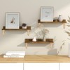 UTALIND 4 Pcs Rustic Shelf Brackets, 5.91" x 5.91" Solid
