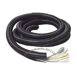 100 FT of 5/8 Inch Black Polyethylene Split Wire Covering Tubing Conduit Auto Home Marine Hose Cover 100' x 5/8" -4° to 200° F Made in USA