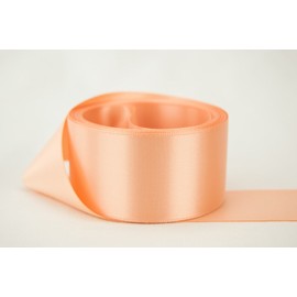 Peach Satin Ribbon - 50mm Wide - 3 Meters - Many Colours - BUY 3 & Get 1 Free