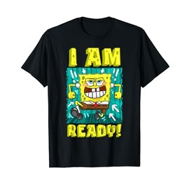 Mademark x SpongeBob SquarePants - SpongeBob I Am Ready Funny SpongeBob Running and Ready T-Shirt