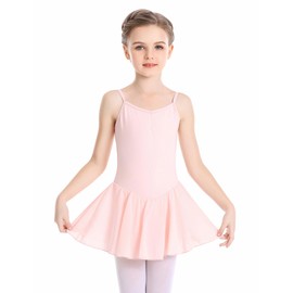 Phoeswan Ballet Leotards for Girls,Girls Dance Leotard with Skirt,Camisole Ballet Outfit for Dance