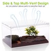 Apatal Reptile Terrarium Enclosure 8"x6"x4" Acrylic Tarantula Breeding Box Magnetic