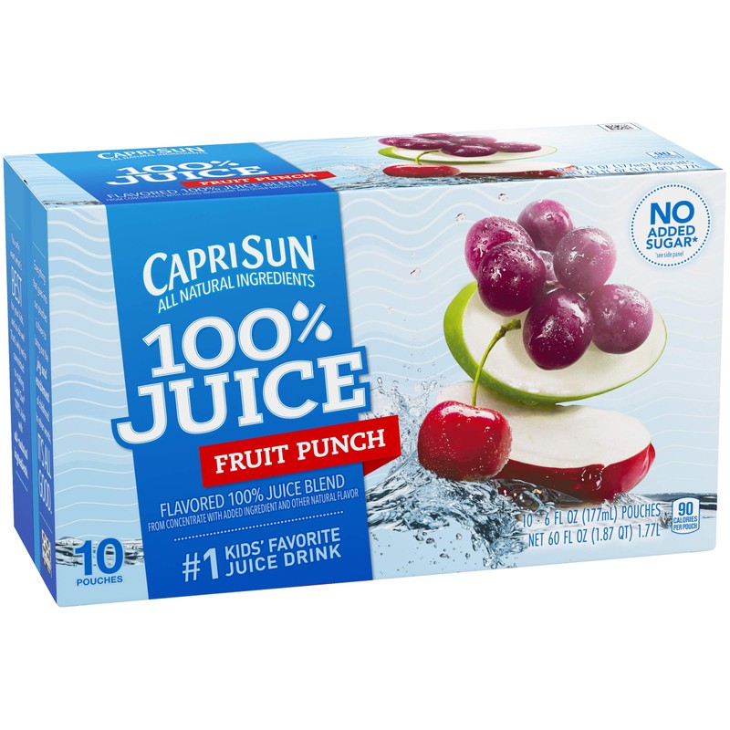 Capri Sun Fruit Punch Ready-to-Drink Juice (10 Pouches)