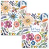 Current Embroidered Florals Bill Paying Organizer Book-9" x 12” Personal