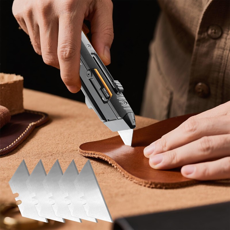 Utility Knife Blades Compatible with Toughbuilt,Steel hook Blades for Cutting