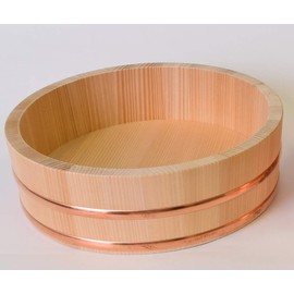 Kiso Kogei FH-24 Ohitsu Wooden Sawara Sushi Rice Stand, 9.4 inches (24 cm), Approx. 0.5 inches (1.5 cm), Made in Japan