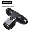 VehiMata 6AN Male Flare Tee Fitting Adapter with AN6 Female