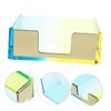 TEHAUX Acrylic Notepad Holder Built Memo Dispenser Gradient Design Multi-Functional