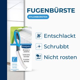 STARWAX - Fugenbürste - Widerstandsfähig - Anti-Rost - Schrubbt - Entfernt Schmutz