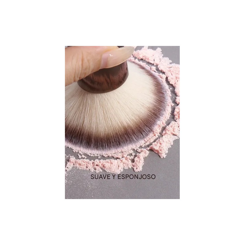 Set 7 Brochas Maquillaje Profesional Alto Nivel Color