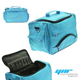 YNR Barber Scissor Case Salon Hairdressing Bag Styling Storage Hair Cutting Bag Carry Case Hairdressing Portable Case Hairstyling Tools Storage Toolkit Comb Scissors Clip Tools Bag (Sky Blue)