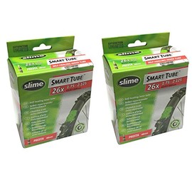 Slime Smart Tube Self Healing 26" x 1.75-2.125 Presta Inner Tubes (Pack of 2)