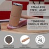 Meat Tenderiser Wooden - Double Sided Stainless Steel Teeth Mallet,