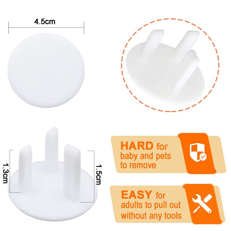 10 Pack Plug Socket Covers UK, Child Baby Plug Socket