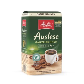 Melitta Auslese Filter Coffee 500 g, Whole Coffee Beans, Beans for Filter Coffee Machines, Strong Roasting, Roasted in Germany
