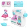 Kids Sewing Machine Toy Kit Portable W/Model Tape Scissor Threader