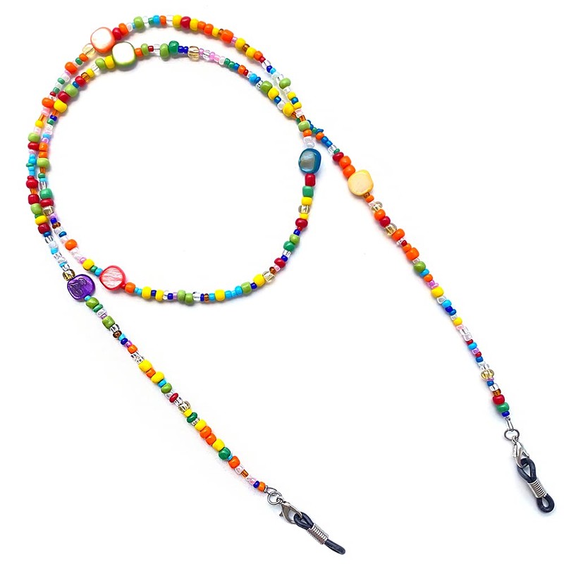 DECKER Colorful Bead Women’s eyeglass chain eyewear retainer Mask Holder