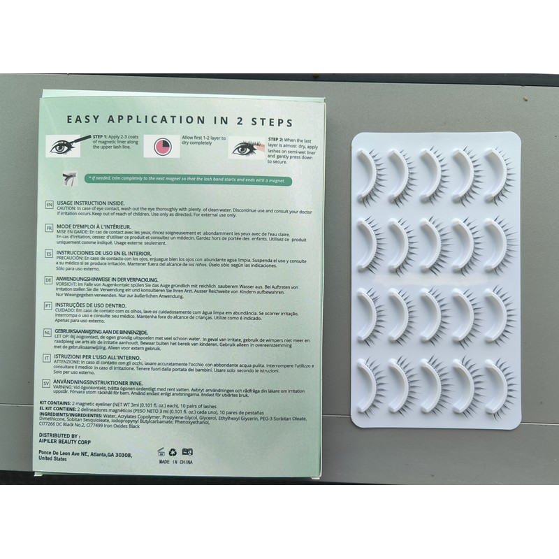 AIPILER Magnetic 10-Pair Kit – Strong Hold, Natural Look