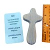 Serenity Prayer Hand Held Cross Handpainted Wood with Matching Holy