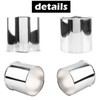Rheedal 2Pcs 4.25inch Trailer Wheel Center Cap Push Through 4.25"