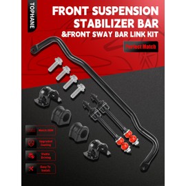 Front Sway Bar End Links Kit for 2009-2022 Dodge Ram 1500, Front Suspension Stabilizer Bar with Bushings, Replacement, 55398938AC