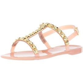 Stuart Weitzman Women's JELROSE Flat Sandal, Ballet Jelly, 5 Medium US