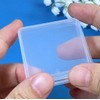 12 empty square mini clear plastic cases with cover for