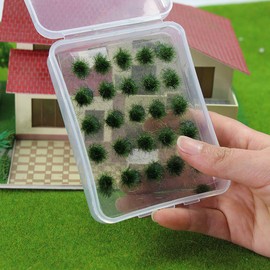 PJ15DG-1-NJP 50 Grass Deep Green Multi-Purpose Diorama Material Series Grass Uneven Plant Height 0.2 inch (5 mm) Building Model Decoration, Landscape, Boxyard Railroad Model
