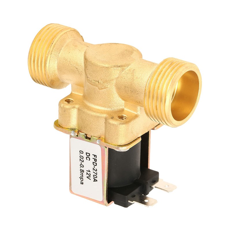 Cunyuer DC 12V 3/4 Inch Normally Closed Brass Electric Solenoid