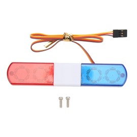 RC Vehicle Roof Light, RC Police Car LED Flashing Lights 4 Modes Lighting Compatible with 1/8 1/10 RC Cars Sportinggoods Body Parts(Red Blue£©