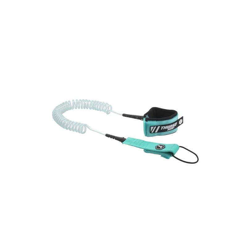 THURSO SURF Premium Stainless Steel Coiled Leash 10 ft –